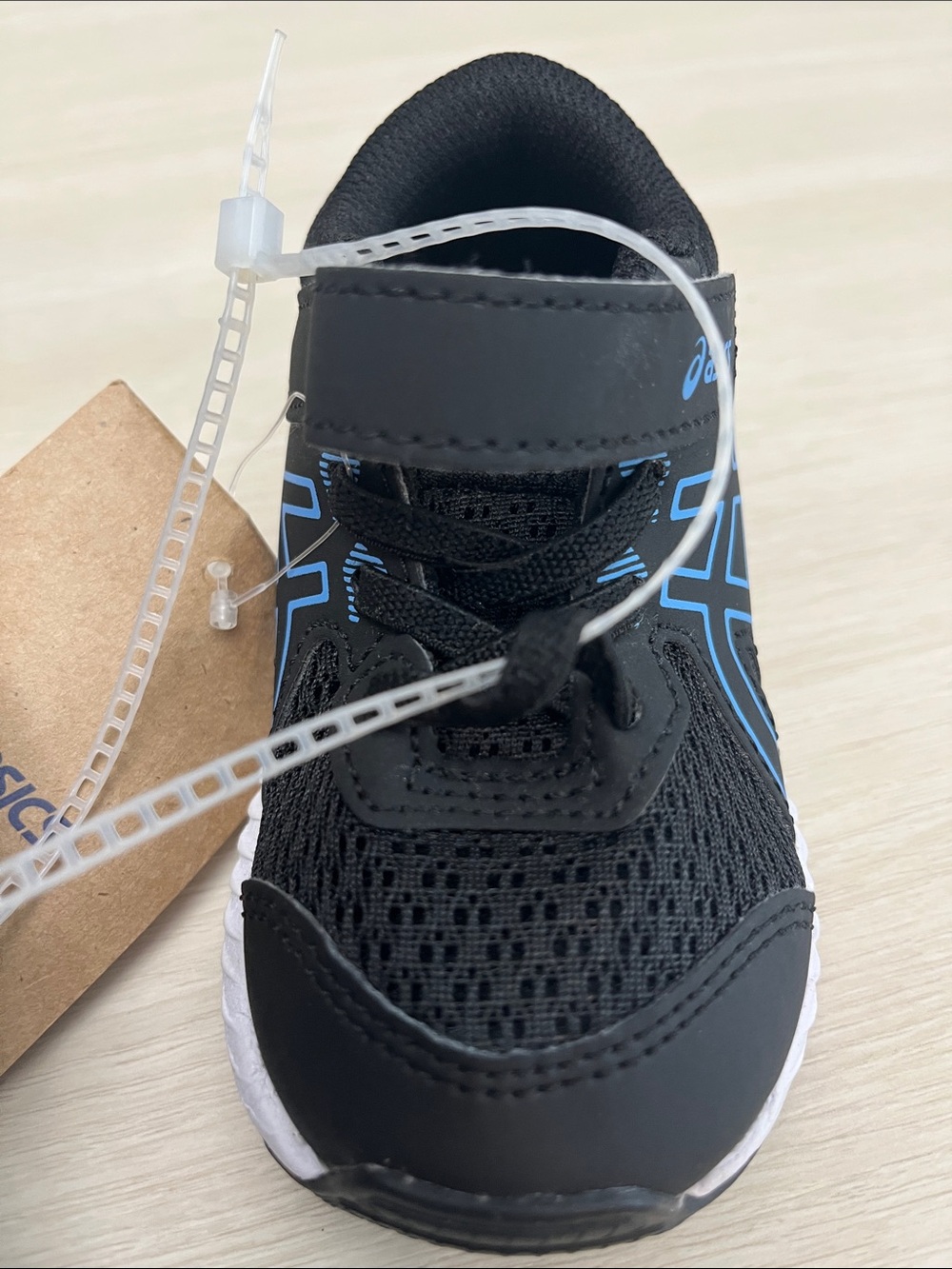 New ASICS Kids' Black & Blue Contend 8 TS Running Shoe - Picture 9 of 10